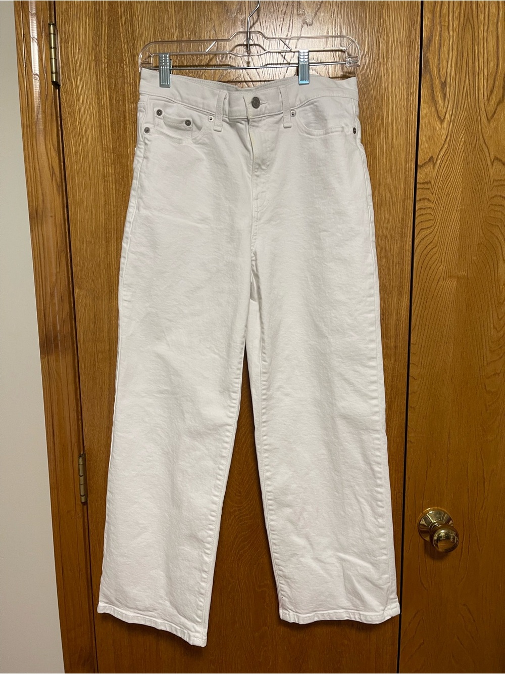 Banana Republic Straight-Leg White Women's Jeans